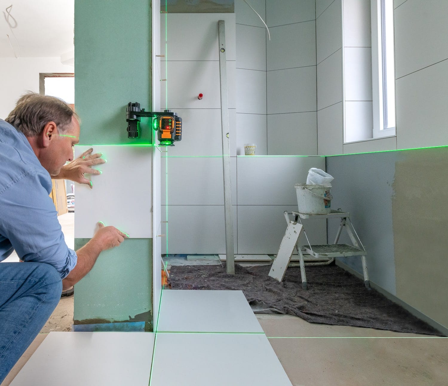 Niveau laser pour carrelage